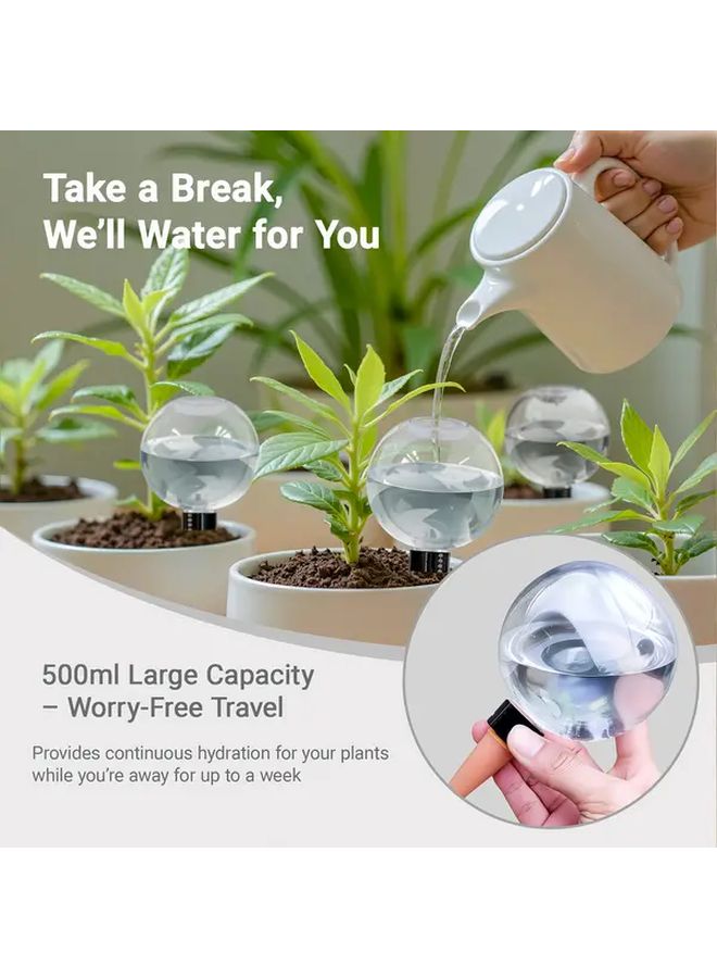 4pcs Plant Watering Globes Self Watering Spikes Long Lasting Hydration Tool - Image 4